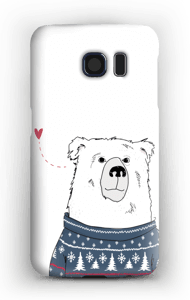 Wintery bear case Galaxy S6