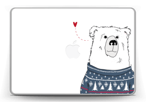 Villapaita jääkarhu tarrakuori MacBook Pro 13” -2015