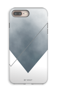 Silent silver deksel IPhone 8 Plus tough