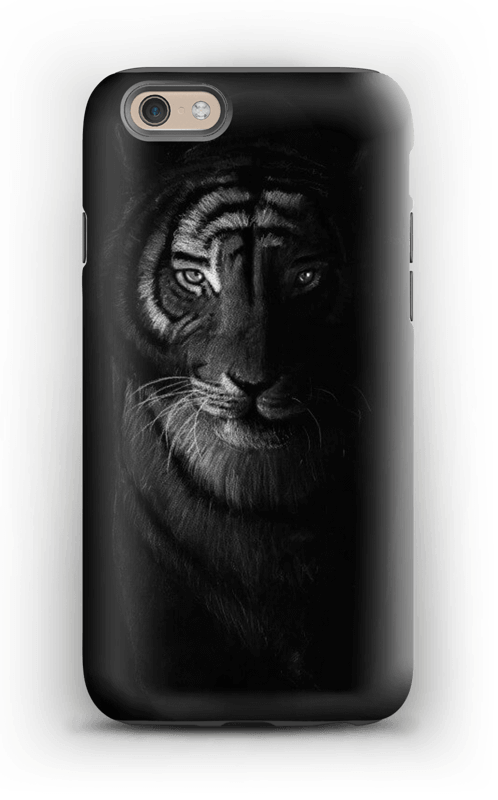 Tiger in the dark case IPhone 6 tough
