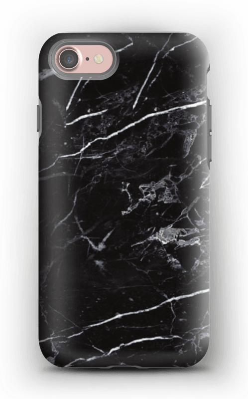 Svart marmor deksel IPhone 7 tough