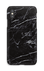 Svart marmor skal IPhone XS