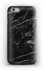 Svart marmor deksel IPhone 6 tough