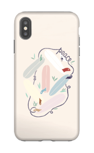 Peace and Surf case IPhone XS Max tough