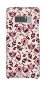 Lillablom deksel Galaxy Note8