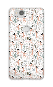 Vliegende vrouwen in natuur hoesje Pixel 2