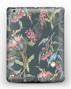 Paratiisilinnut ja tumma tausta kuoret IPad 4/3/2