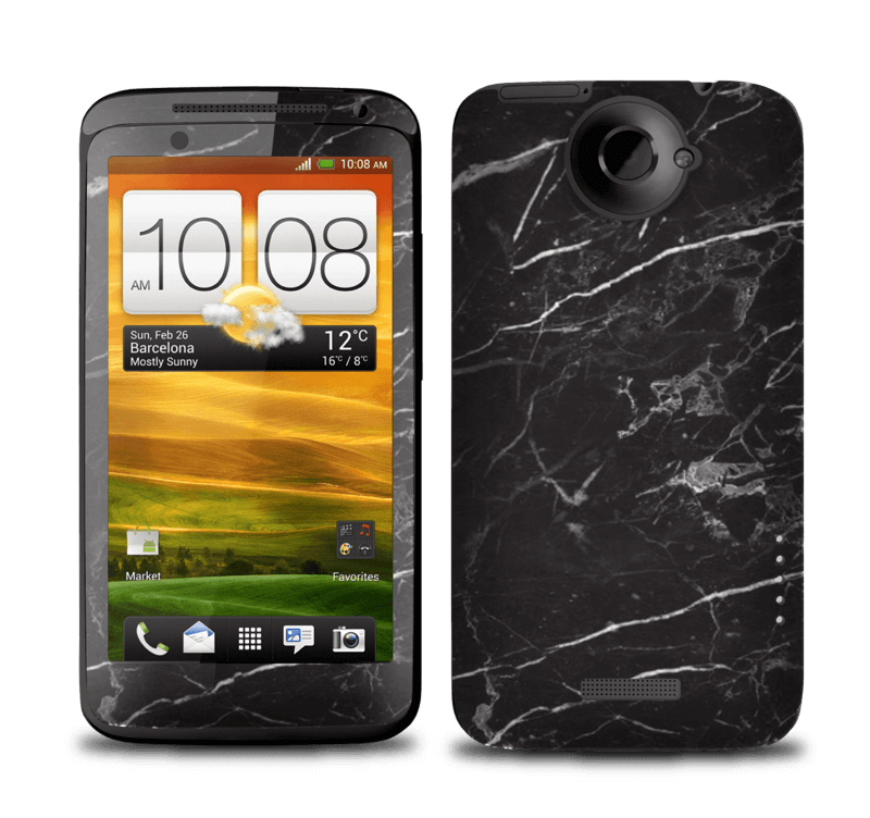 Svart Marmor Skin One X
