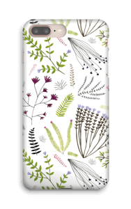 Blomster & blad deksel IPhone 8 Plus