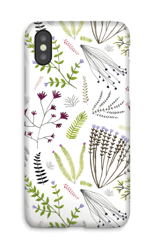 Blomster & blad deksel IPhone X