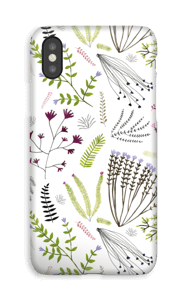 Blomster og blade cover IPhone XS