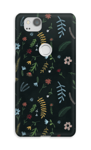 Mørke blomster cover Pixel 2