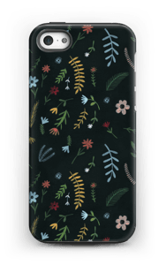 Tummat kukat kuoret IPhone 5/5s tough