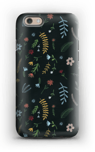 Tummat kukat kuoret IPhone 6 tough