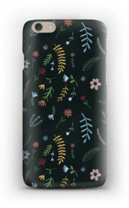 Tummat kukat kuoret IPhone 6 Plus