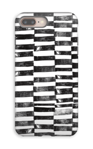 Black Painted Lines case IPhone 8 Plus tough