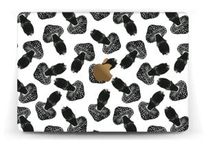 Black Mushrooms Skin MacBook 12”