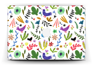 Fugler blant blomster & blader Skin MacBook Air 13”