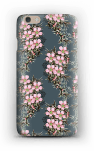 Vaaleanpunaiset kukkaset kuoret IPhone 6 Plus