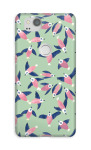 Fugle i rosa cover Pixel 2