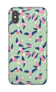 Pink birds case IPhone XS Max tough