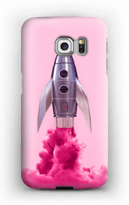 Vaaleanpunainen raketti kuoret Galaxy S6 Edge