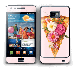 Floral Pizza Skin Galaxy S2