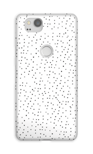 Mustavalkoiset pilkut kuoret Pixel 2