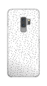 Black dots on white case Galaxy S9 Plus