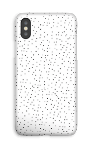 Mustavalkoiset pilkut kuoret IPhone XS