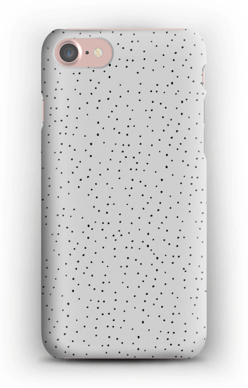 Sorte prikker på gråt cover IPhone 7