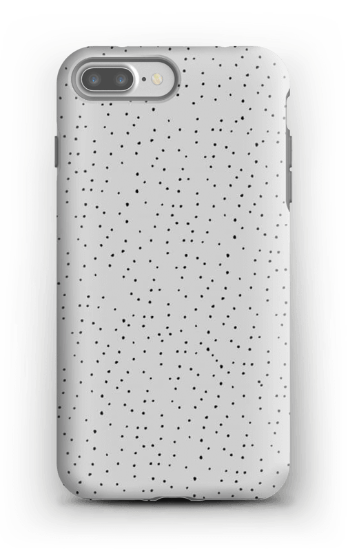 Sorte prikker på gråt cover IPhone 7 Plus tough