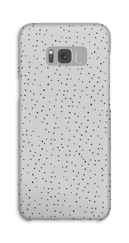 Sorte prikker på gråt cover Galaxy S8 Plus