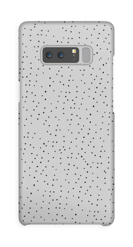 Sorte prikker på gråt cover Galaxy Note8