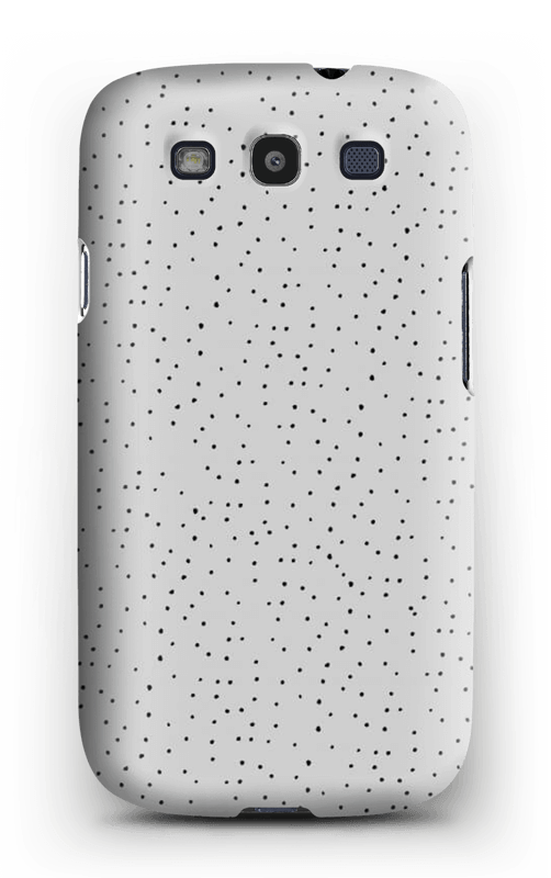 Sorte prikker på gråt cover Galaxy S3