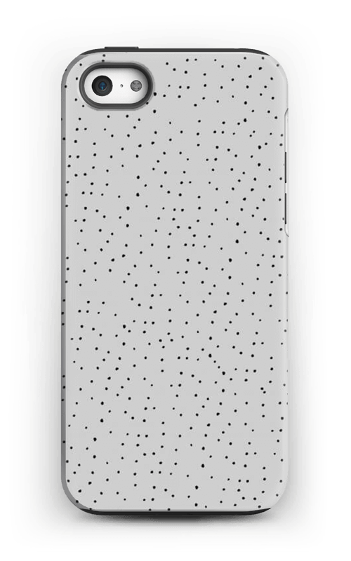 Sorte prikker på gråt cover IPhone 5/5s tough