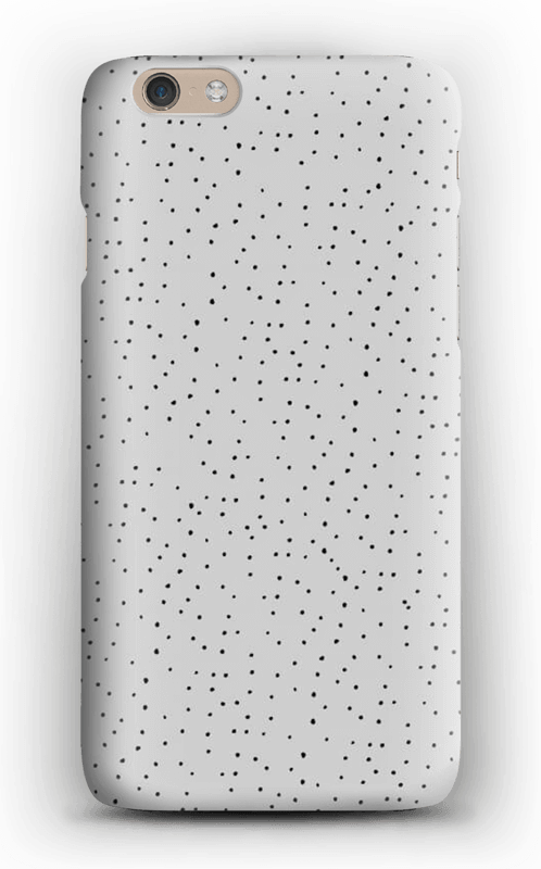 Sorte prikker på gråt cover IPhone 6