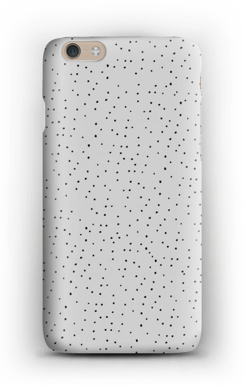 Sorte prikker på gråt cover IPhone 6 Plus