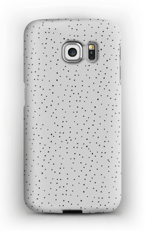 Sorte prikker på gråt cover Galaxy S6 Edge