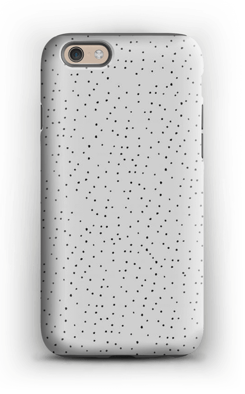 Sorte prikker på gråt cover IPhone 6s tough