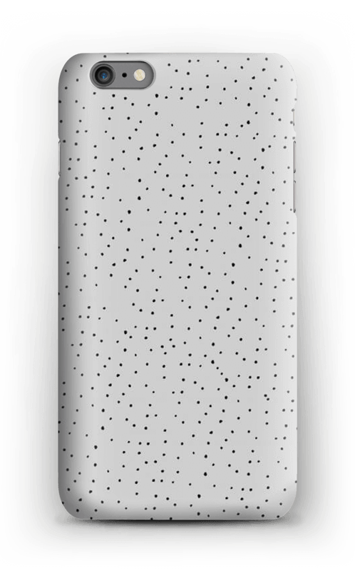 Sorte prikker på gråt cover IPhone 6s Plus