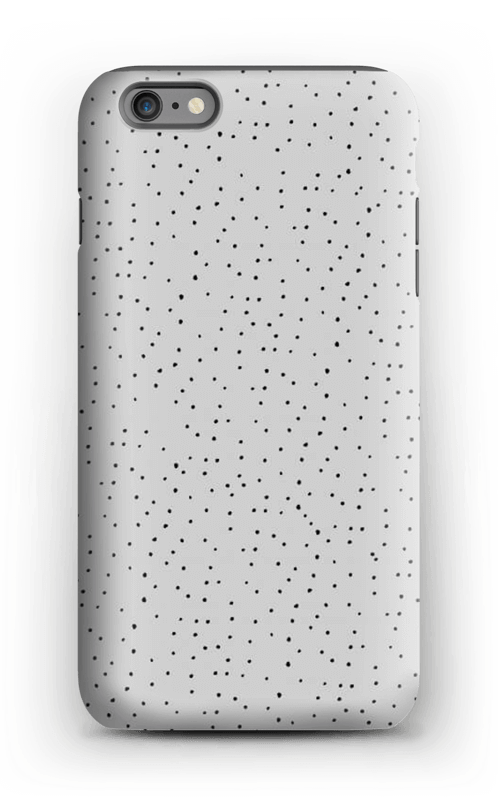 Sorte prikker på gråt cover IPhone 6s Plus tough