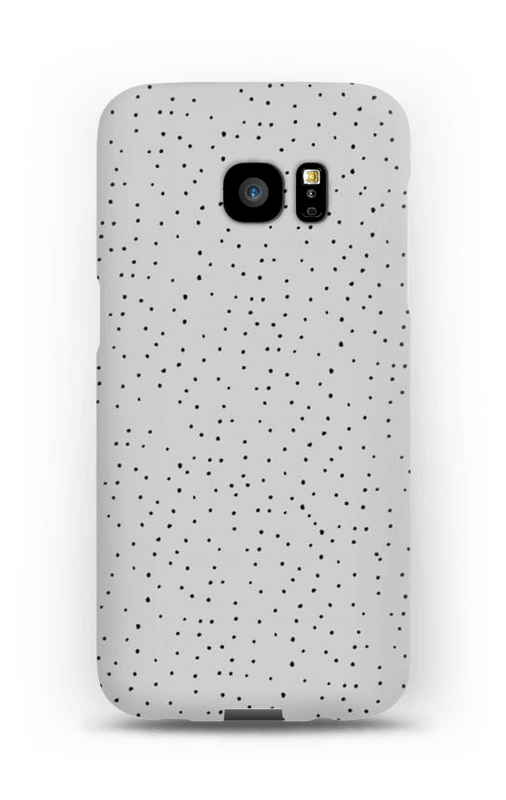 Sorte prikker på gråt cover Galaxy S7 Edge