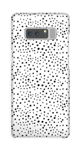 Prikker på hvitt deksel Galaxy Note8