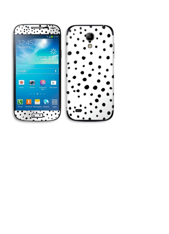 Prikker på hvitt Skin Galaxy S4 Mini