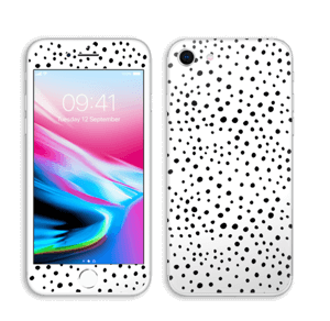 Various dots on white Skin IPhone 8