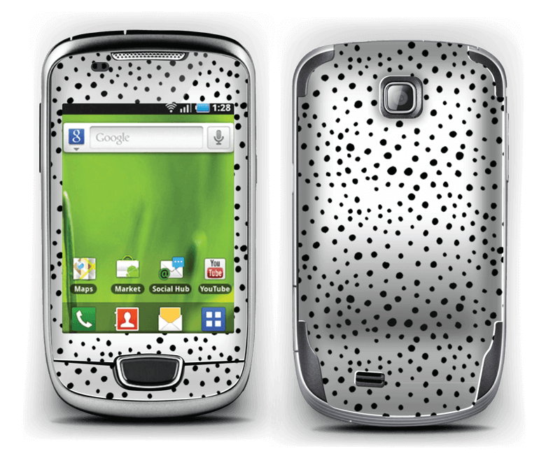 Prikker på hvitt Skin Galaxy Mini