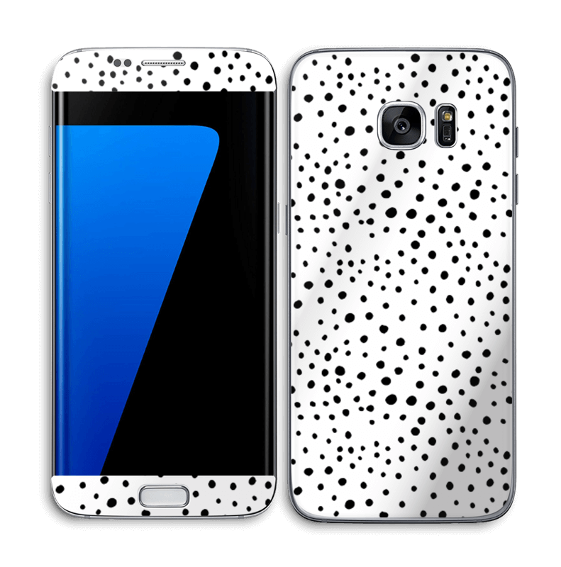 Prikker på hvitt Skin Galaxy S7 Edge