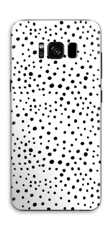 Prikker på hvitt Skin Galaxy S8
