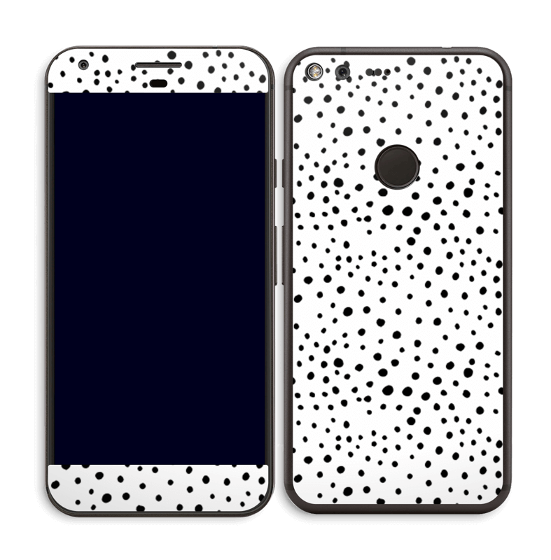 Prikker på hvitt Skin Pixel XL